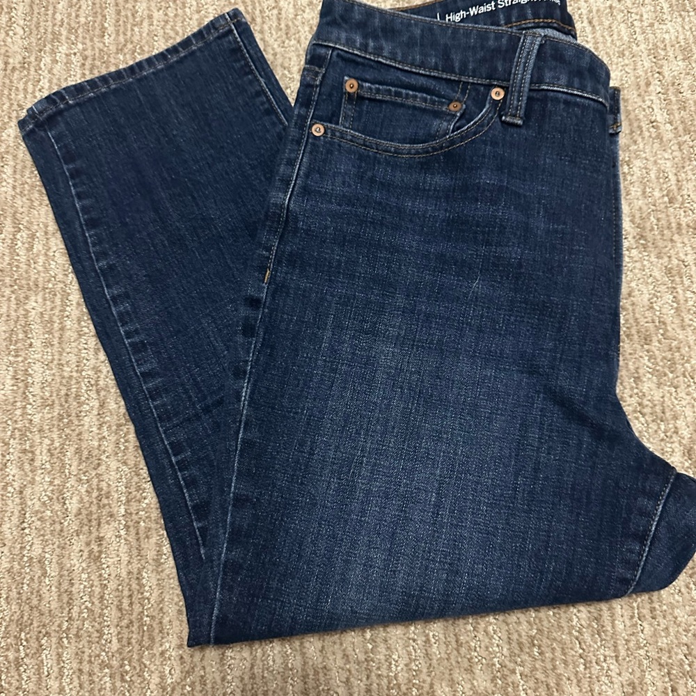 2/$20 Talbots Women's Dark Blue Ankle Jeans